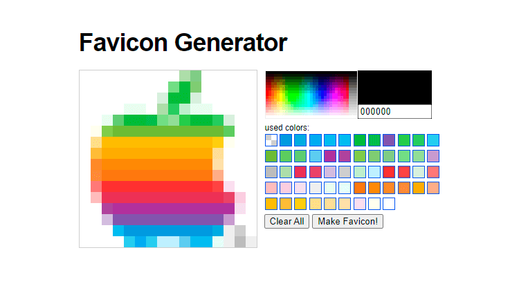 Generador de Iconos para tu web GenFavIcon