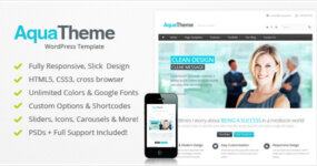 Aqua – Responsive Multi-Purpose WordPress Template
