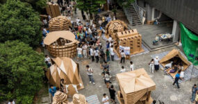 Impresionantes estructuras de cartón echas por estudiantes