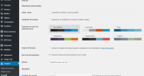 Cómo configurar tu perfil de usuario en wordpress