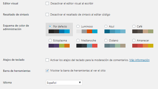 Cómo configurar tu perfil de usuario en wordpress Cómo configurar tu perfil de usuario en wordpress