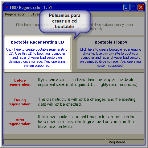 Recupera tu disco duro con HDD Regenerator