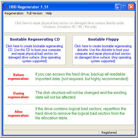 Recupera tu disco duro con HDD Regenerator