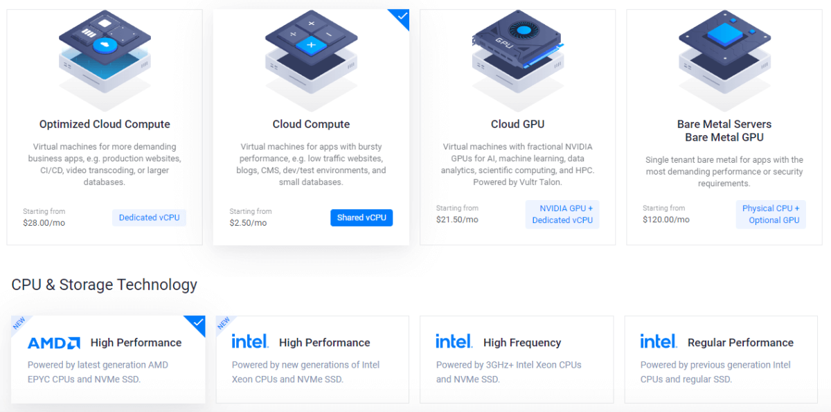 I Love WordPress difrentes tipos de vps