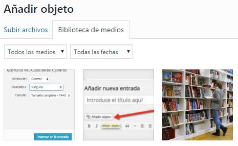 Cómo sacar provecho de la Biblioteca de Medios de wordpress