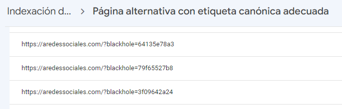 Solución al problemas de Indexación con el Plugin Blackhole Solución al problemas de Indexación con el Plugin Blackhole